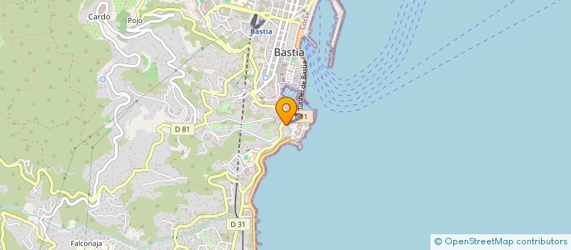 localisation de l'entreprise CORSE CONSEIL BATI à BASTIA