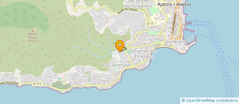 localisation de l'entreprise CORSE DENTAIRE EXPRESS à AJACCIO