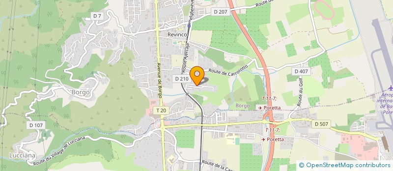 localisation de l'entreprise CORSE EAU VIVE à BORGO