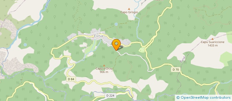 localisation de l'entreprise CORSE ECO TRAVAUX à EVISA