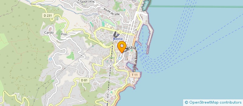 localisation de l'entreprise CORSE EDITIONS PUBLICATION à BASTIA