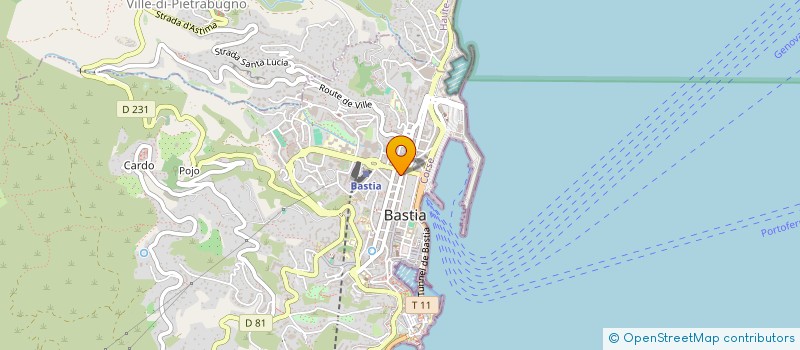 localisation de l'entreprise CORSE EQUILIBRE ET SANTE MENTALE à BASTIA