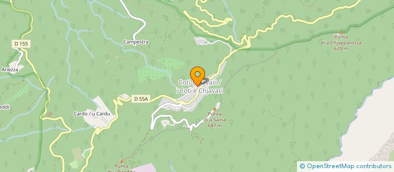 localisation de l'entreprise CORSE ESPACE LOISIRS à COTI-CHIAVARI
