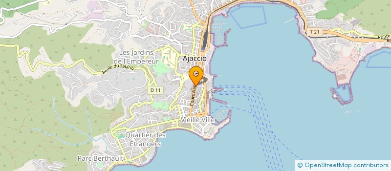 localisation de l'entreprise CORSE HOTELLERIE CONSULTANTS à AJACCIO