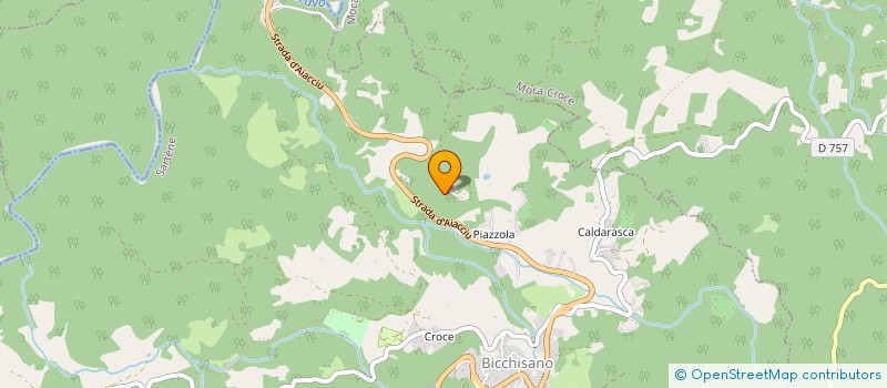 localisation de l'entreprise CORSE IMPRIM'ART  PETRETO-BICCHISANO