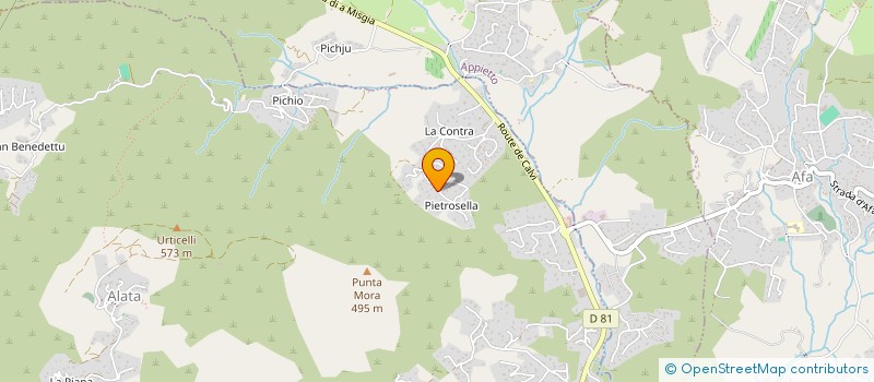 localisation de l'entreprise CORSE ISOPLAQUAGE à ALATA