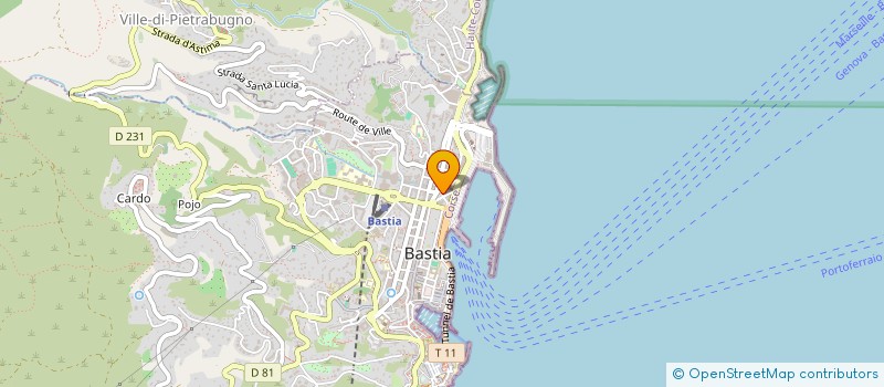 localisation de l'entreprise CORSE MALADIES NEURO EVOLUTIVES à BASTIA