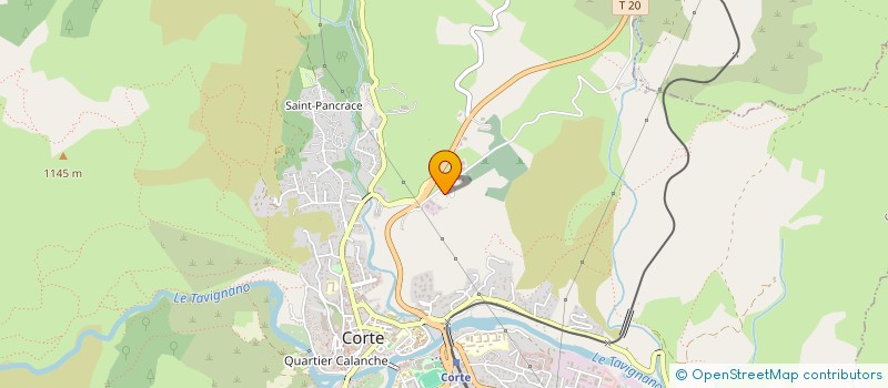 localisation de l'entreprise CORSE MARBRERIE à CORTE