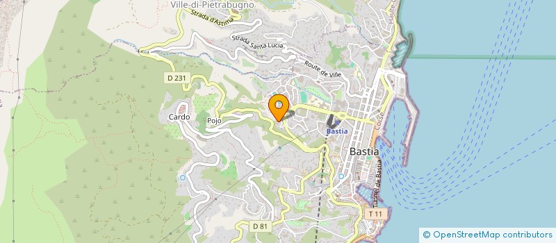 localisation de l'entreprise CORSE MONTAGE à BASTIA