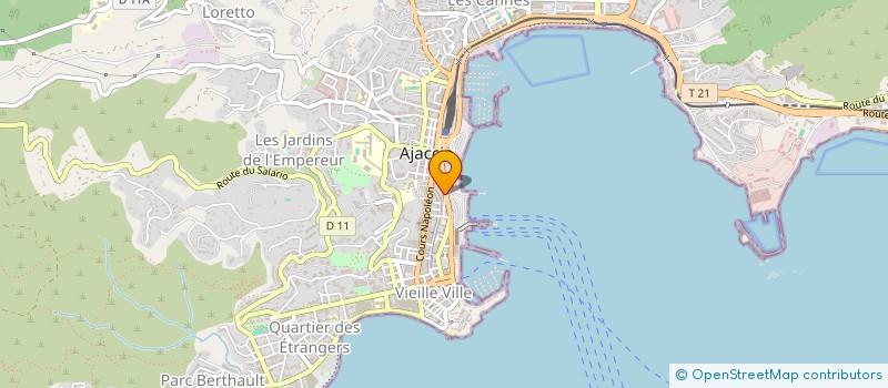 localisation de l'entreprise CORSE NAVAL à AJACCIO