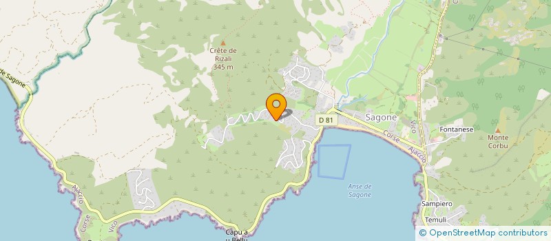 localisation de l'entreprise CORSE PISCINE POLYESTER à COGGIA