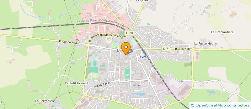 localisation de l'entreprise CORSE & SUCRE à EVRON