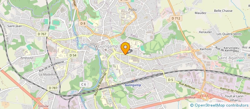 localisation de l'entreprise CORSEB  GUINGAMP