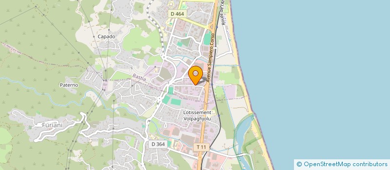 localisation de l'entreprise CORSEVE à BASTIA