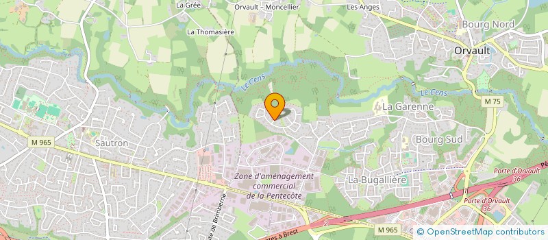 localisation de l'entreprise CORSEYSES à ORVAULT