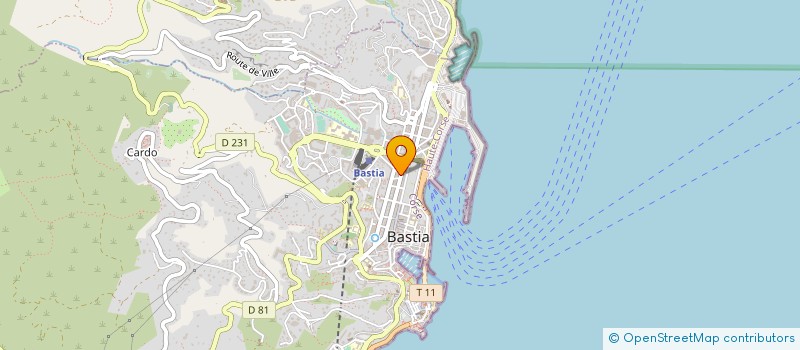 localisation de l'entreprise CORSICA à BASTIA