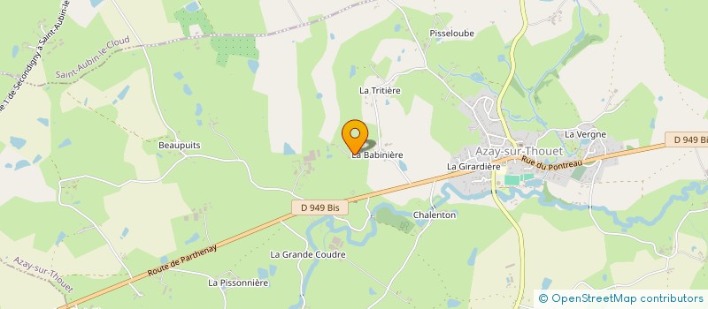 localisation de l'entreprise CORSICA  AZAY-SUR-THOUET