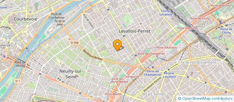 localisation de l'entreprise CORSICA 92 à LEVALLOIS-PERRET
