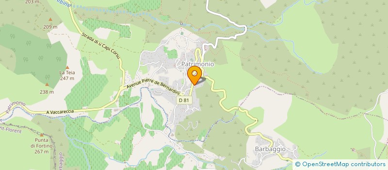 localisation de l'entreprise CORSICA A GRANITULA à PATRIMONIO