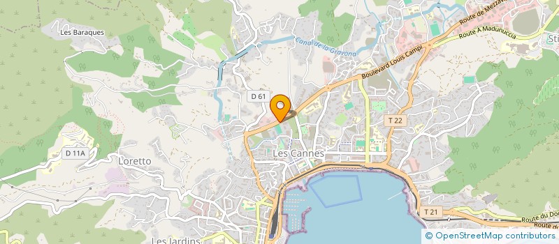 localisation de l'entreprise CORSICA COMMERCIAL CENTER à AJACCIO