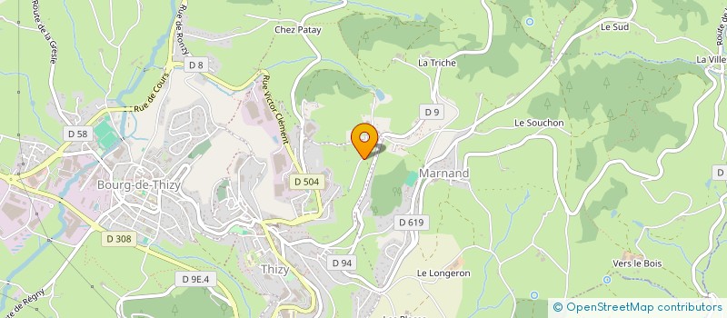 localisation de l'entreprise CORSICA FAMIGLIA  THIZY-LES-BOURGS