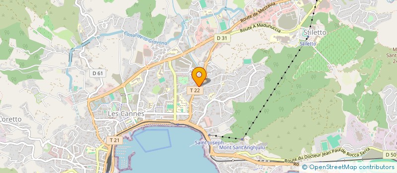 localisation de l'entreprise CORSICA FISHING CLUB  AJACCIO