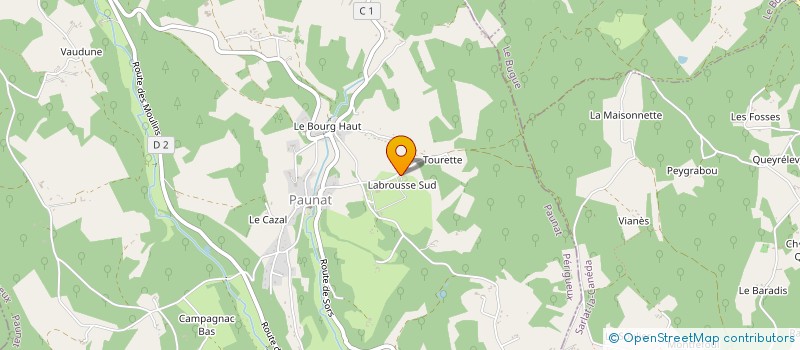 localisation de l'entreprise CORSICA GESTION LOCATION  PAUNAT