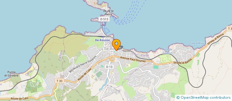 localisation de l'entreprise CORSICA HOTELS TOURISME MANAG COTHOUM à L'ILE ROUSSE