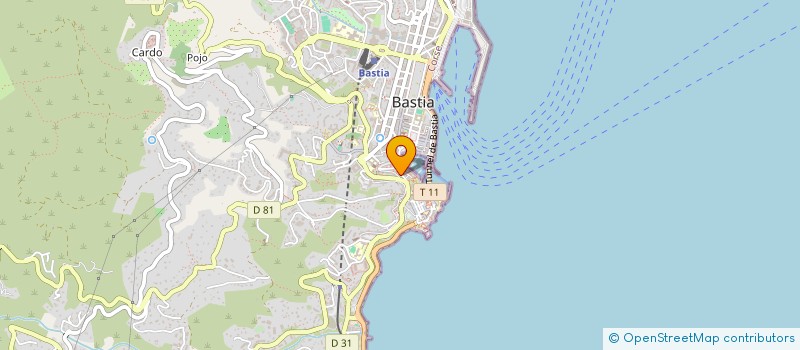localisation de l'entreprise CORSICA NET à BASTIA