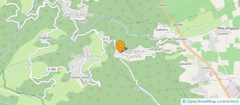 localisation de l'entreprise CORSICA NETWORKS à CASTELLARE-DI-CASINCA