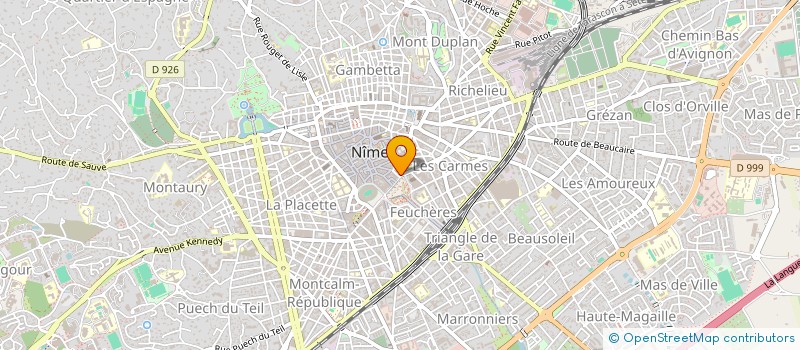 localisation de l'entreprise CORSICA PNEUS à NIMES