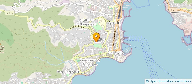 localisation de l'entreprise CORSICA RADIO TELECOM à AJACCIO