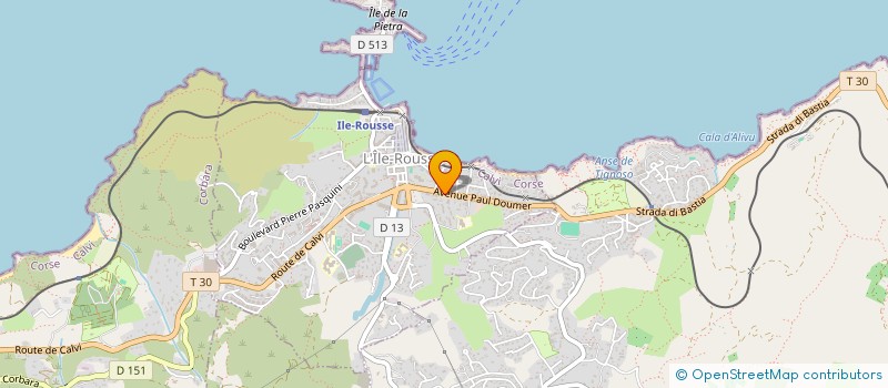 localisation de l'entreprise CORSICA VAP à L'ILE-ROUSSE