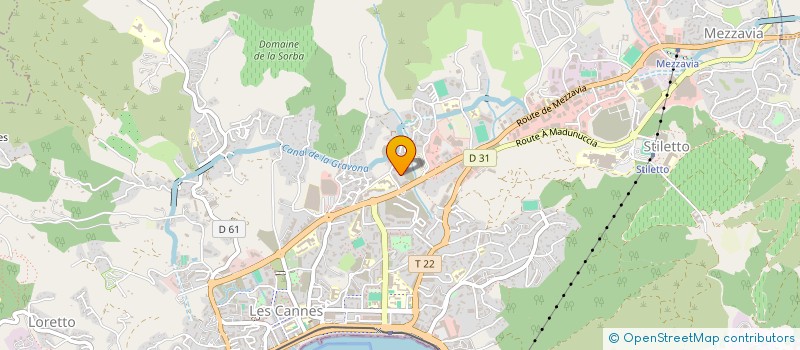 localisation de l'entreprise CORSICA VERDE PAYSAGISTES  AJACCIO