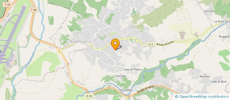 localisation de l'entreprise CORSICALOCA2A à BASTELICACCIA