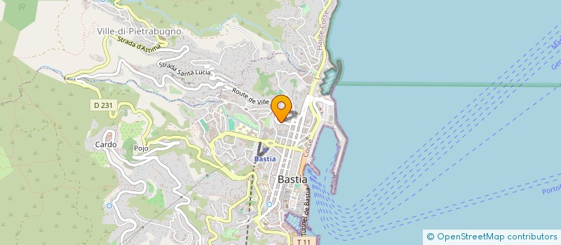 localisation de l'entreprise CORSICANNAGE SAS à BASTIA