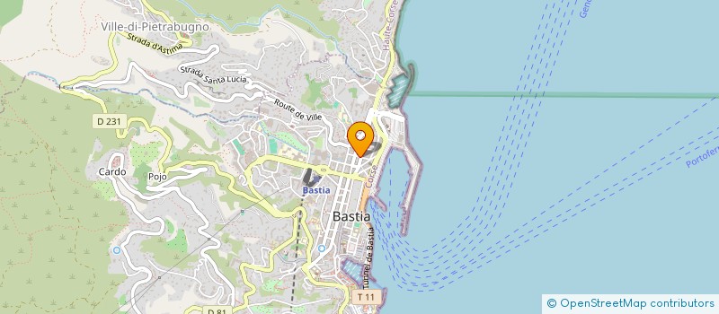 localisation de l'entreprise CORSICASELECT à BASTIA