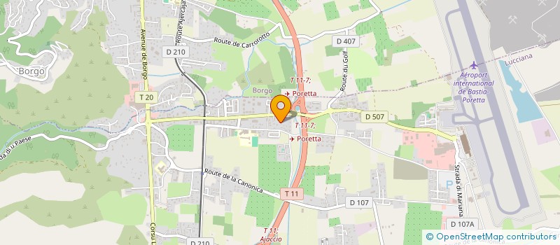localisation de l'entreprise CORSICASH à LUCCIANA