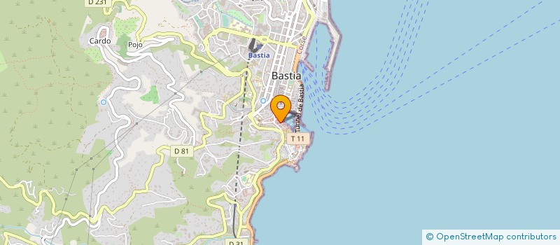 localisation de l'entreprise CORSIMPORT à BASTIA