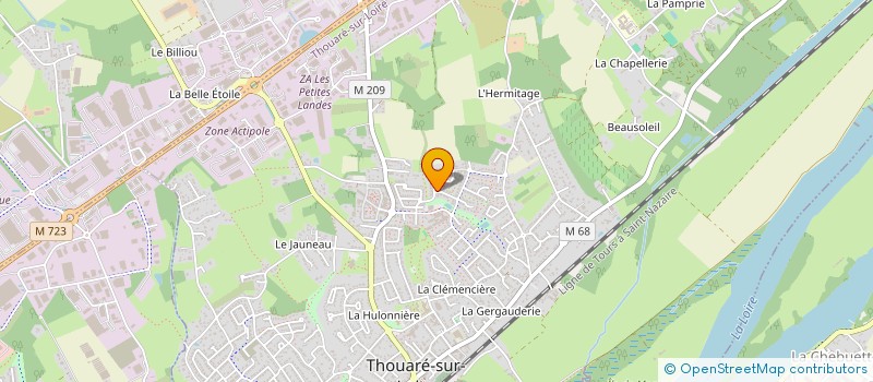 localisation de l'entreprise CORSIMTOM  THOUARE-SUR-LOIRE