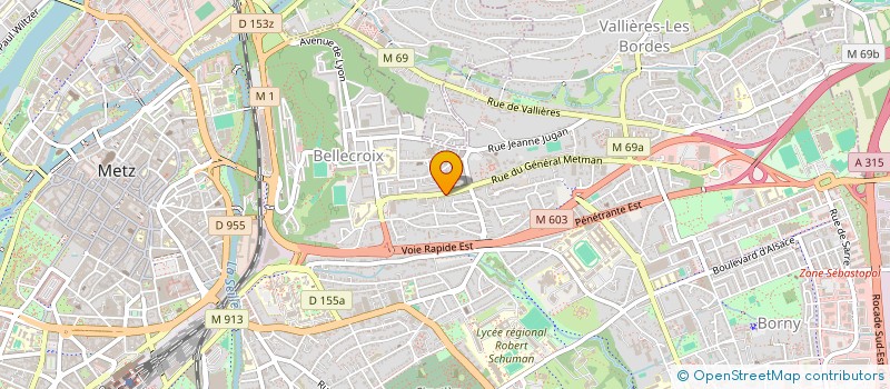 localisation de l'entreprise CORSO à METZ