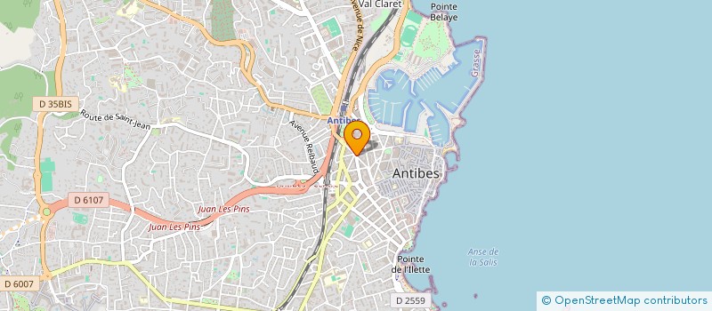 localisation de l'entreprise CORSO ET COMPAGNIE à ANTIBES