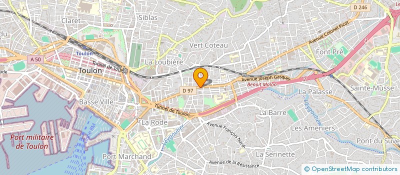 localisation de l'entreprise CORSO FOOT à TOULON