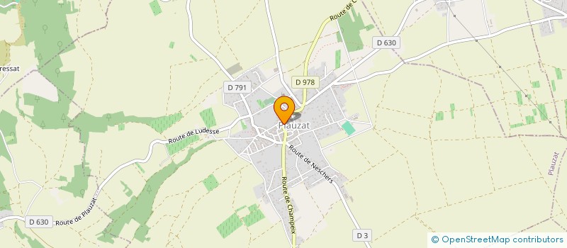 localisation de l'entreprise CORSO VALENTINO  PLAUZAT