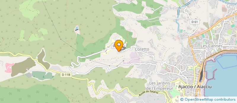 localisation de l'entreprise CORSOLAIRE ENERGIE PLASTIQ ALUMIN MIROIT à AJACCIO