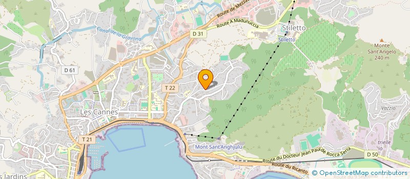 localisation de l'entreprise CORSU'STORES  AJACCIO