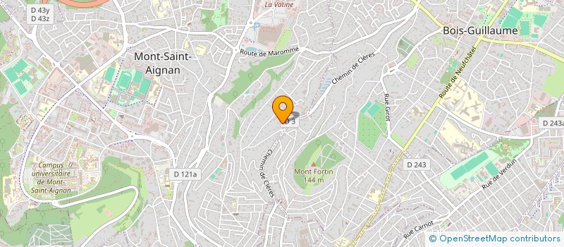 localisation de l'entreprise CORT.EXE.  MONT-SAINT-AIGNAN