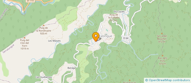 localisation de l'entreprise CORTALS  SERRALONGUE