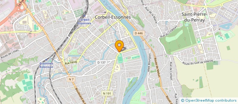 localisation de l'entreprise CORTAV BATIMENT à CORBEIL-ESSONNES