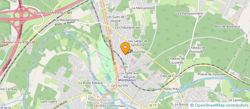 localisation de l'entreprise CORTE à ARGENTON-SUR-CREUSE